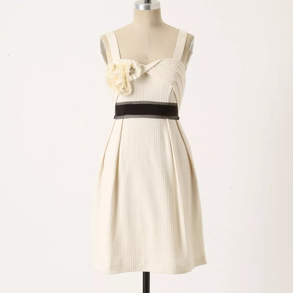 Deletta Anthropologie Breakfasting Waffle Knit Dress‎ Size XS NWT